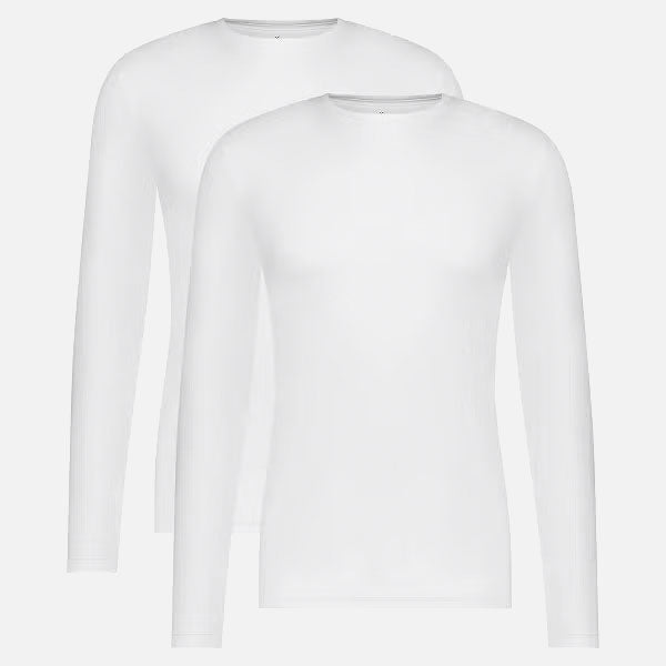 T-shirt à manches longues Ralph (2-Pack) manches longues/décolleté - White