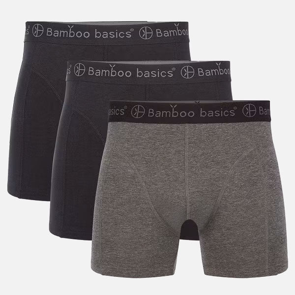 Boxershorts Rico (3-Pack)  - Black/Black/Grey