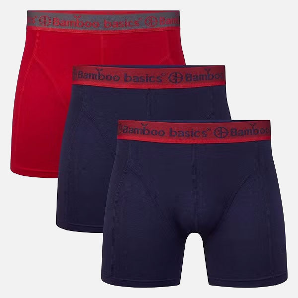 Boxer Rico (3-Pack) - Rouge/Navy/Navy