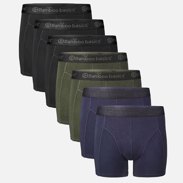 Boxer Rico (7-Pack) - Noir/Navy/Army