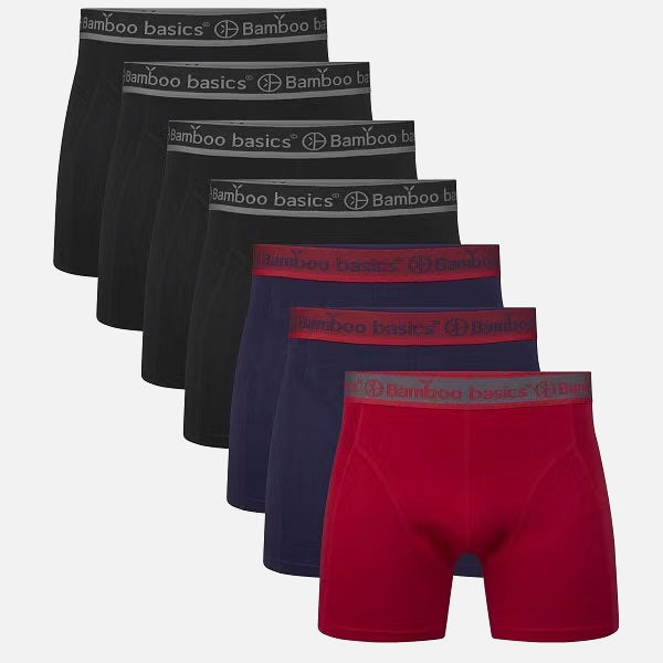 Boxershorts Rico (7-Pack)  - Black/Navy/Red