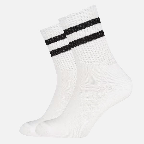 Outdoorsocken Senna (2-Pack)  - White Black stripe