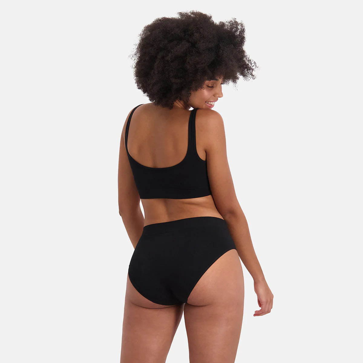 Taillenslip Belle (3-Pack) - Seamless/ High Waist - Black/Tan/White